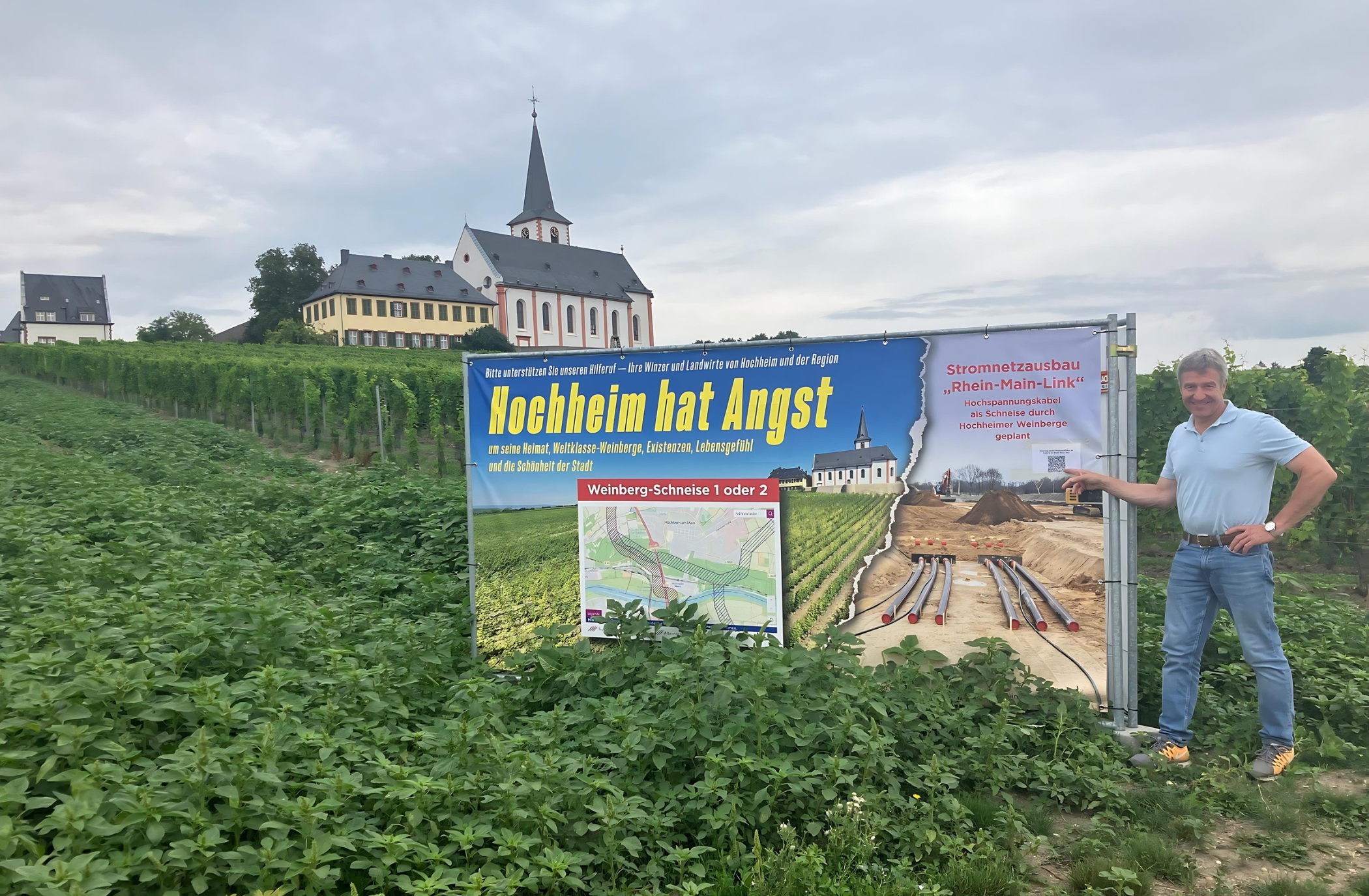Winzerinnen und Winzer protestieren gegen Zerstörung der Kulturlandschaft