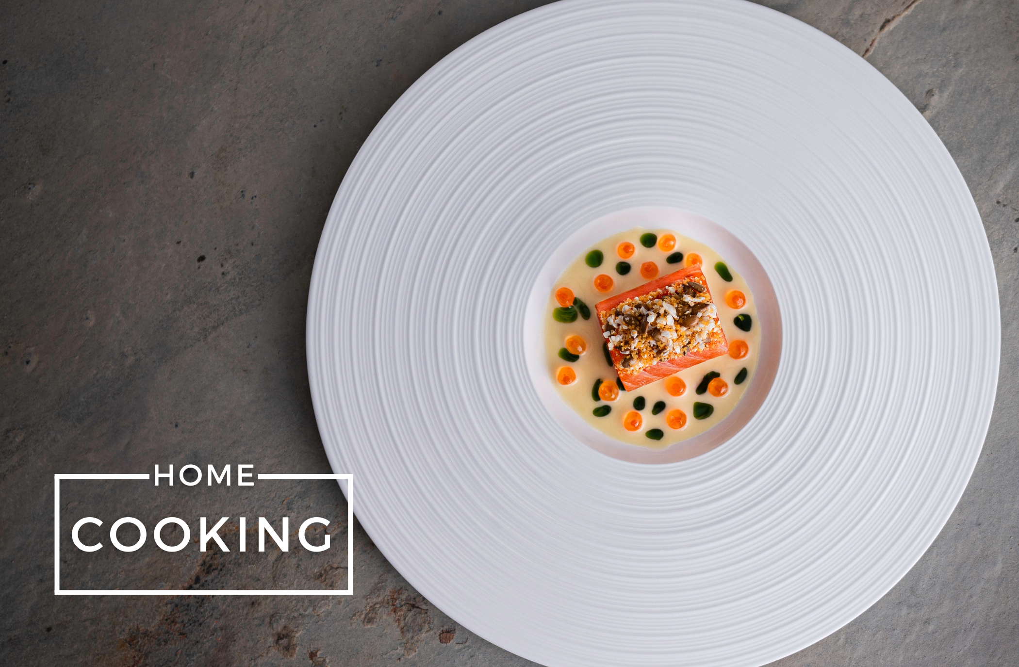 Loch-Duart-Lachs | Vichyssoise | Kapuziner | Sonnenblumenkerne von Nathalie Leblond