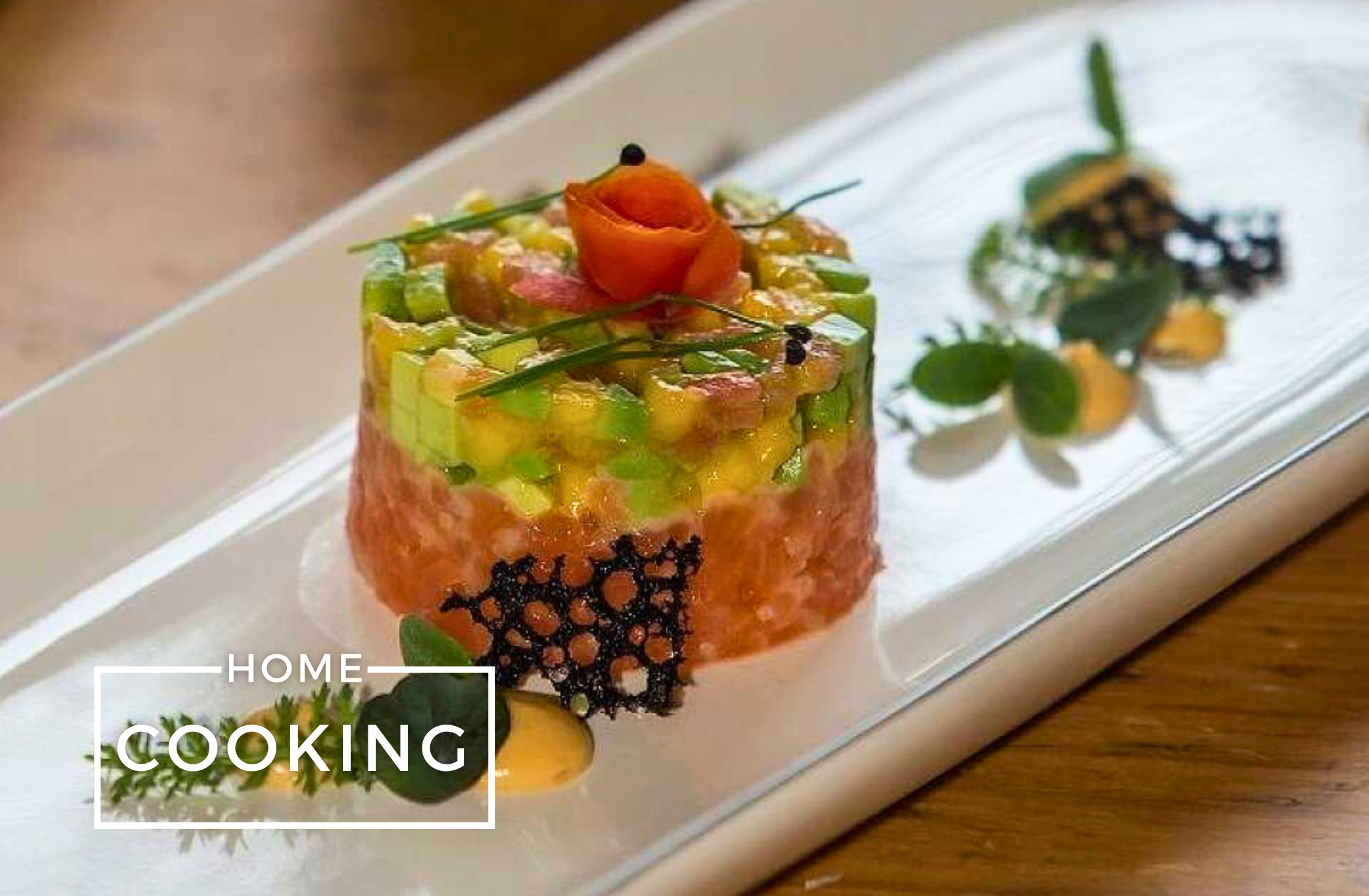 Saiblingstatar mit Avocado, Kokos und Soja von Bernd Reimer
