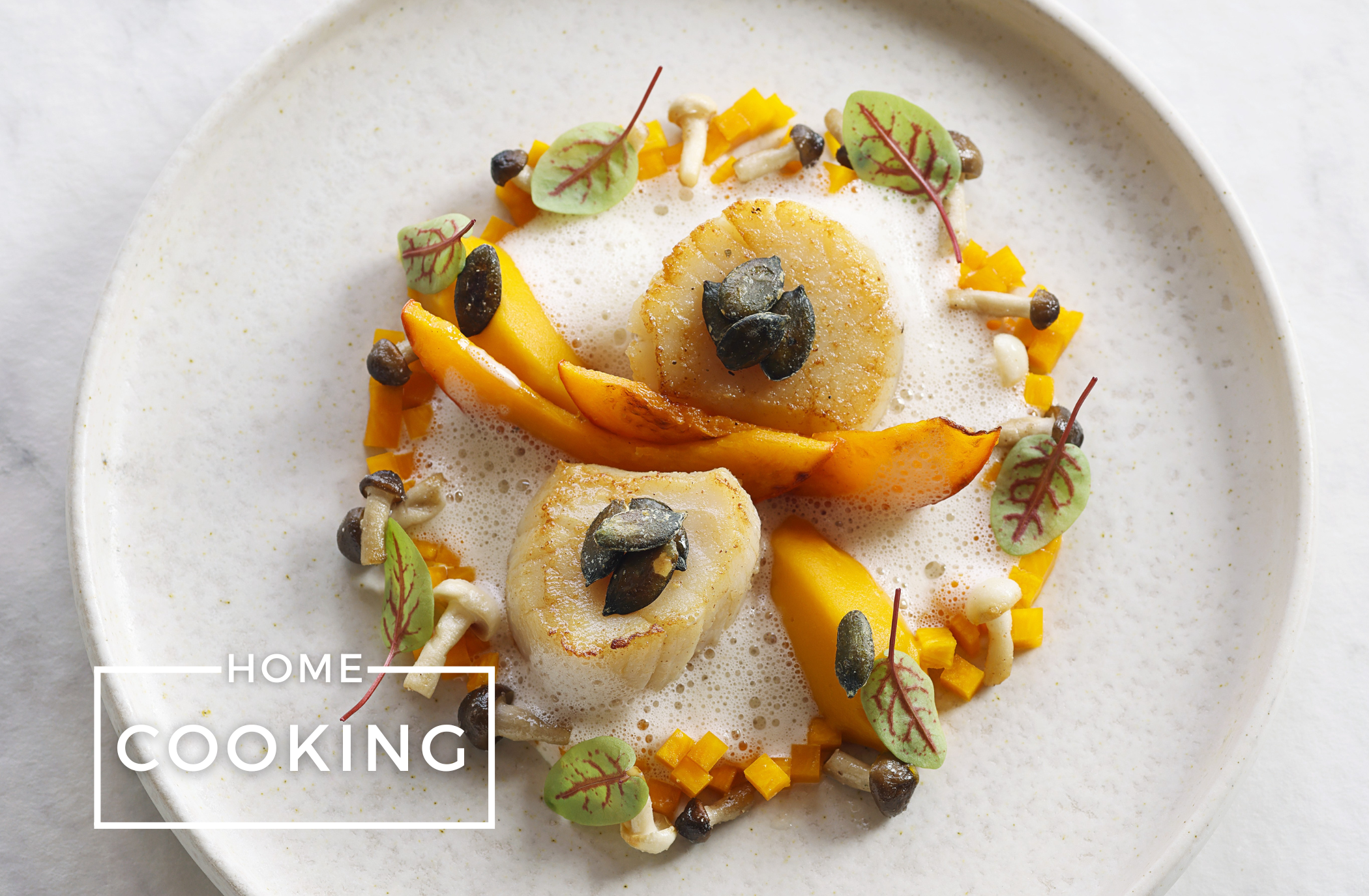 Gegrillte Jakobsmuscheln mit Hokkaidokürbis von Sarah und Christian Bau