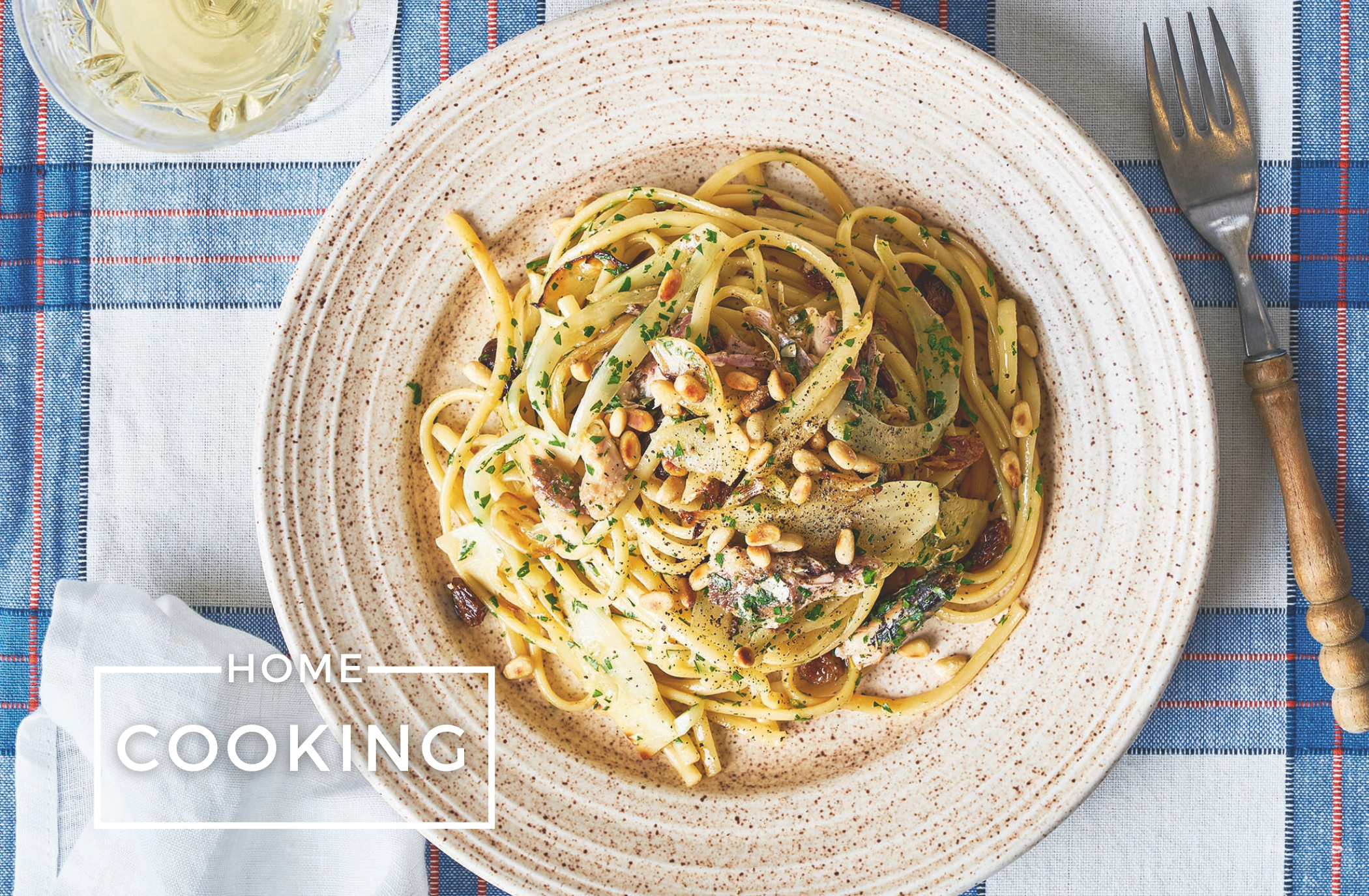Linguini mit Sardinen, Fenchel und Rosinen von Nuri